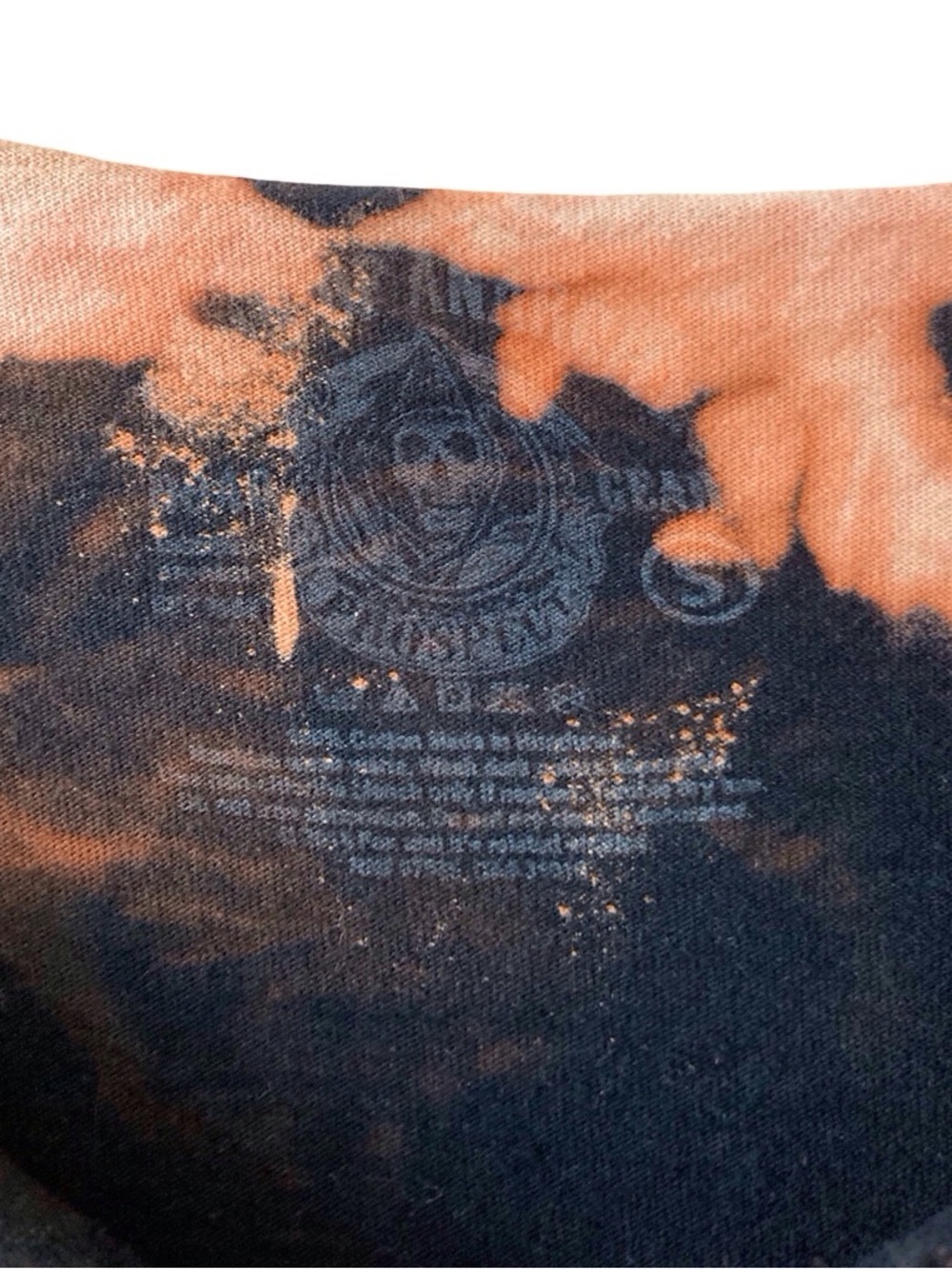 Upcycled Sons of Anarchy Bleach-Dyed Fringe Tank Small - Picture 10 of 10